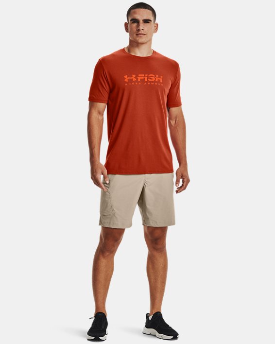 Men's UA Fish Strike T-Shirt, Orange, pdpMainDesktop image number 2